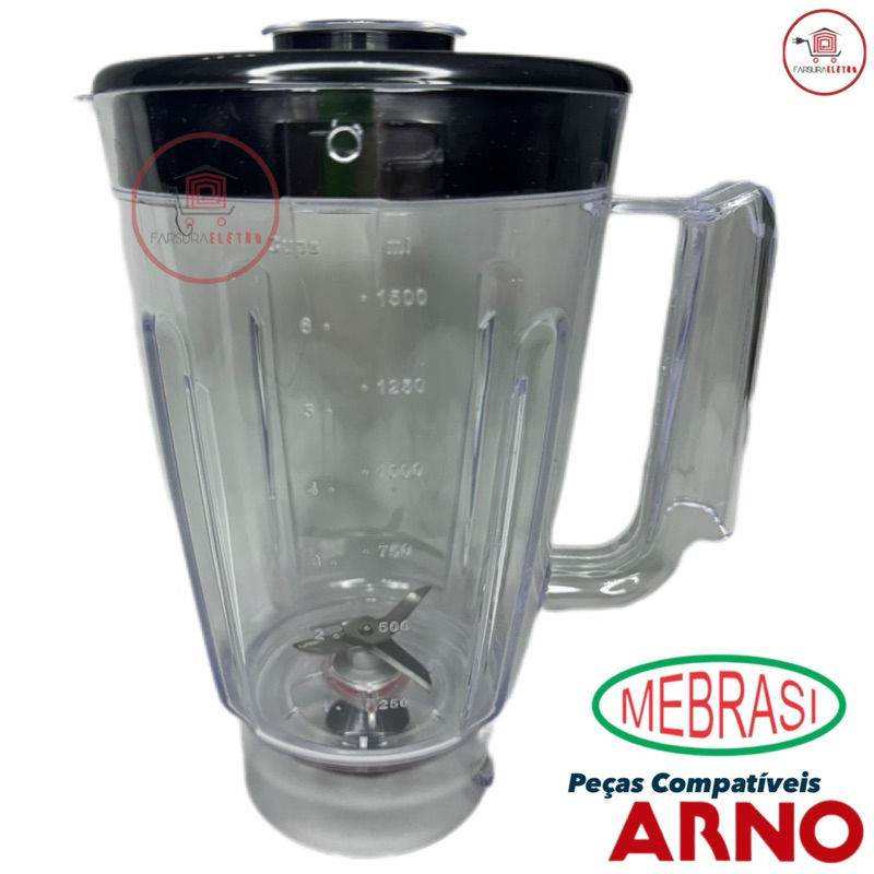 Copo para Liquidificador Arno Faciclic / Clic Pro / Clic Juice ( Acrílico Mebrasi )
