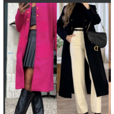 SOBRETUDO CASACO FEMININO LONGO SOCIAL CARDIGAN ABERTO COMPRIDO