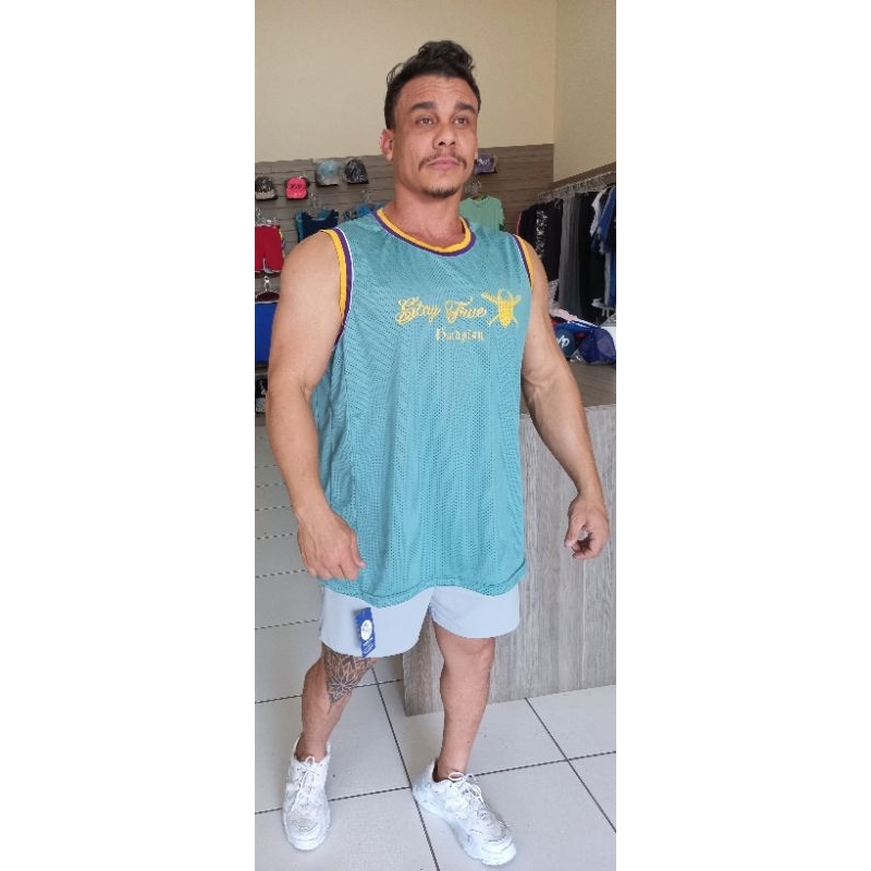 Regatas Basqueteiras - Peças de Mostruário - Musculação  Basquete Corrida Esporte Academia Bodybuilder