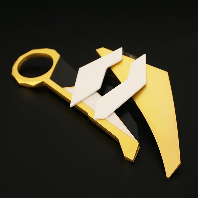 Faca Sem Fio Valorant Karambit Sublime 16cm Canivete Metálico De Manobras Móvel