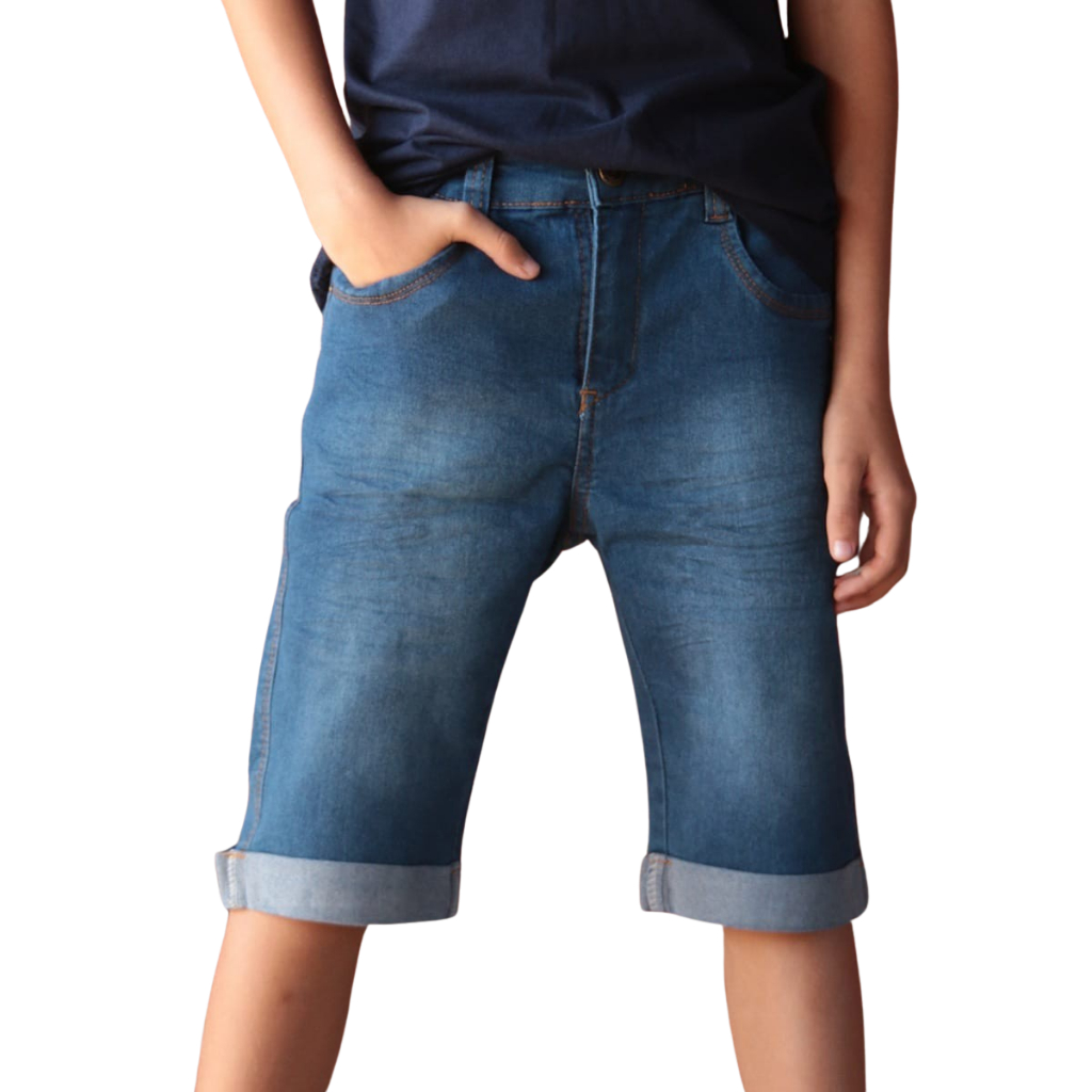 Bermuda Jeans Infantil  Juvenil  Menino Masculino 1 ao 16