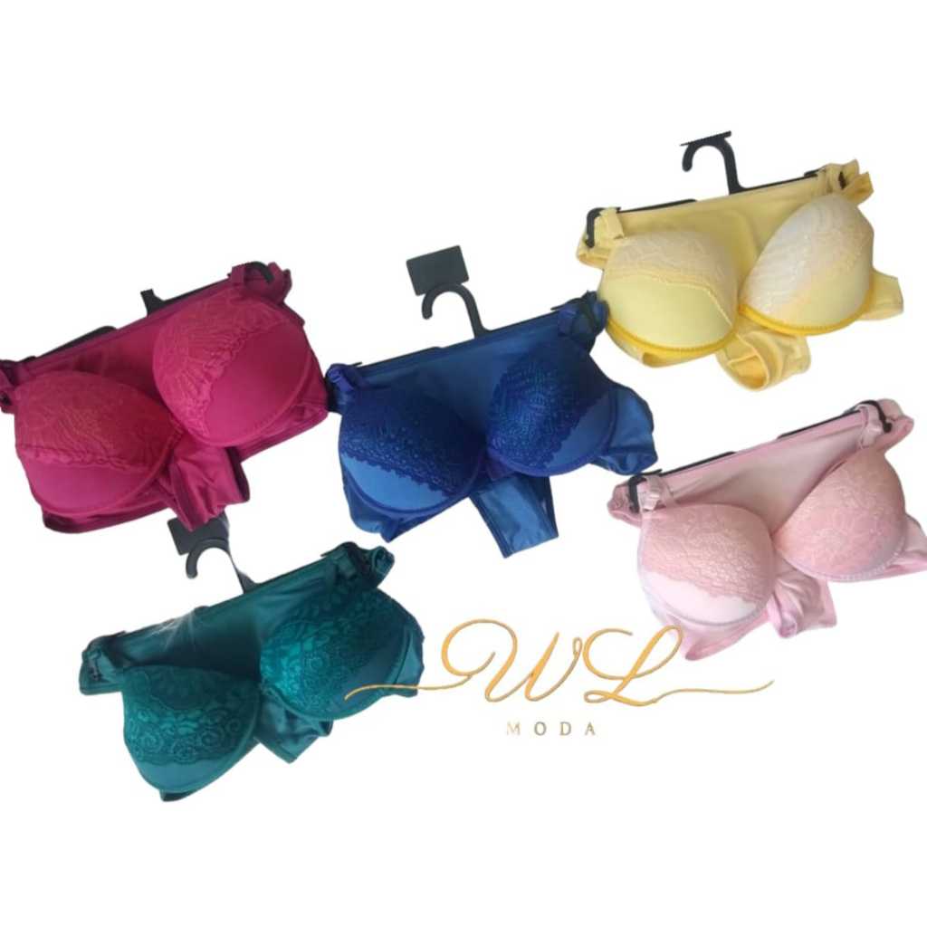 Kit com 5 Conjuntos Lingerie Sutiã+ Calcinha - PROMOÇÃO - Leia a descrição