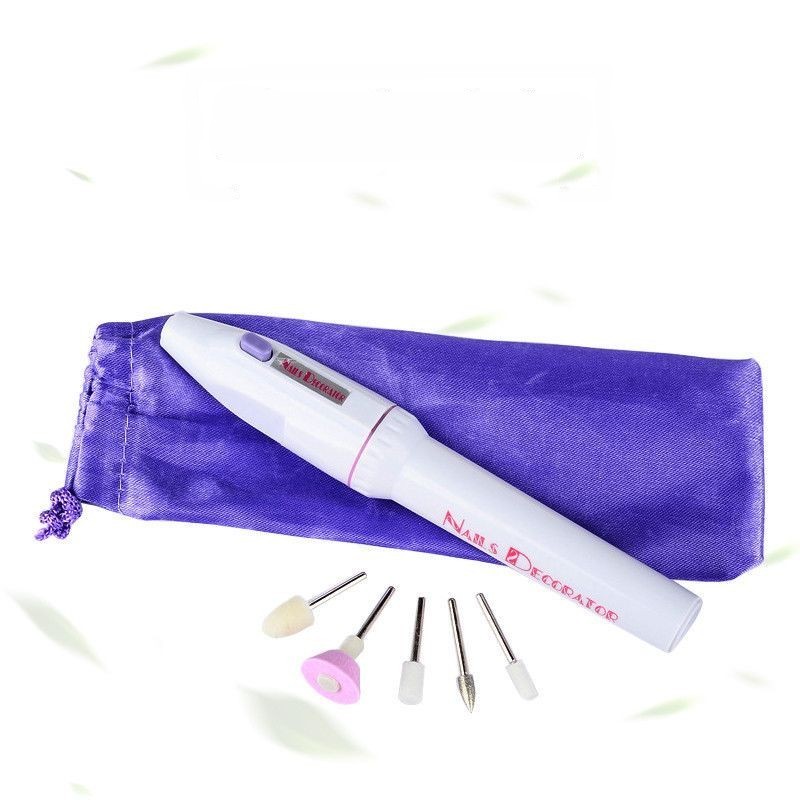 Kit 10 20 30 40 50 Lixadeira de Unha Elétrica Portátil Moderadora brocas Sem Fio Pilha Manicure Pedicure Beleza INMETRO