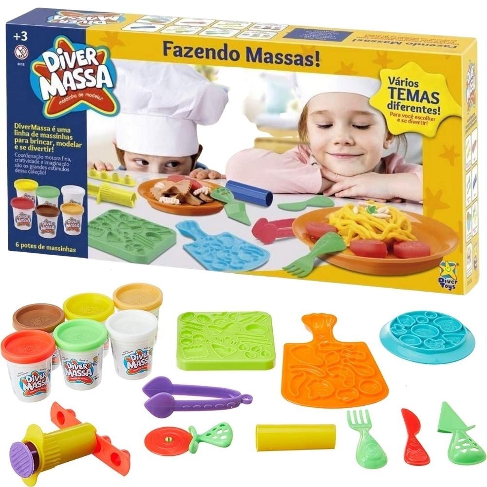Massinha De Modelar Super Fazendo Massa Brinquedo em Oferta na Shopee