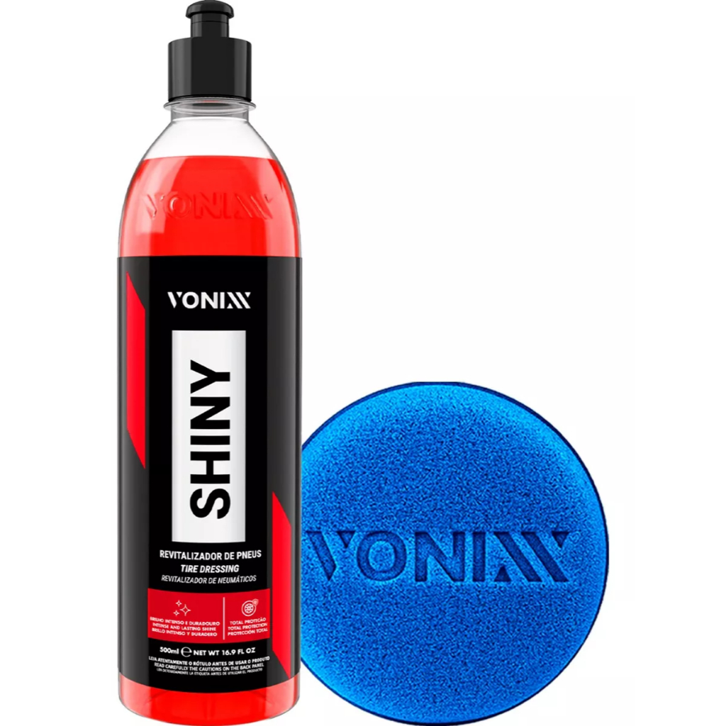 Shiny Revitalizador De Pneu 500ml + Aplicador Vonixx