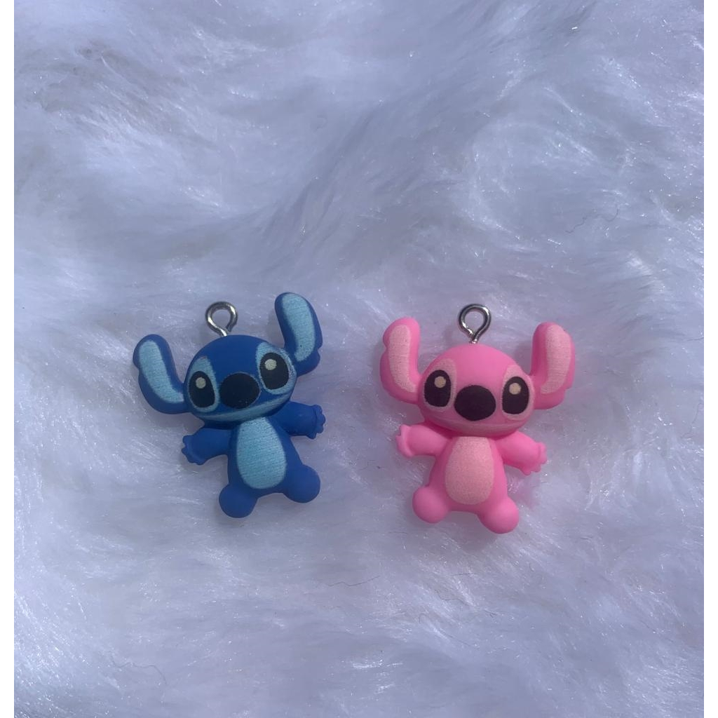 Pingente lilo stitch resina para bijuterias artesanatos