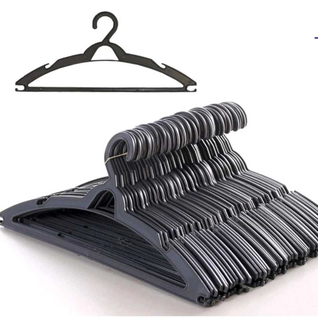 Cabide Adulto Preto kit 40 Cabides. em Oferta na Shopee