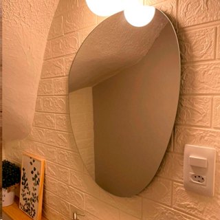 Espelho Organico De Parede Autocolante Luxo Moderno Banheiro Grande Tamanhos em Oferta na Shopee