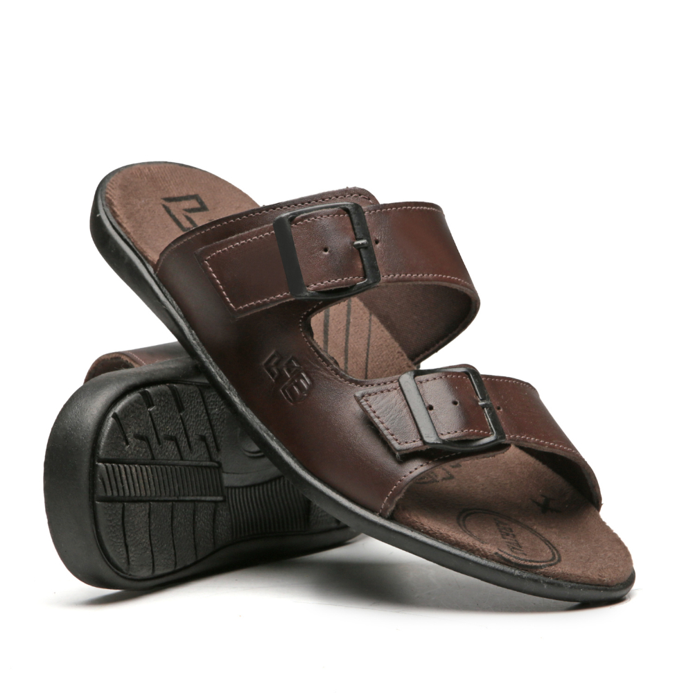 Chinelo Sandália FranciscanaMasculino Café Couro Legitímo em Oferta na Shopee