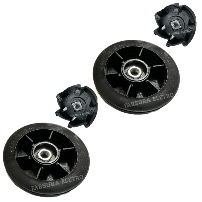 2 Arraste do Copo e 2 do Motor Liquidificador Oster Powerfull 1400w e Cadence Robust (Preto Reforçado)