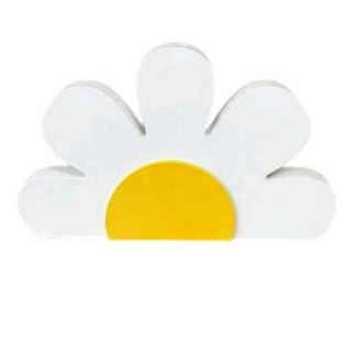 Margarida floral sem base branca para decoração Pequena em Oferta na Shopee
