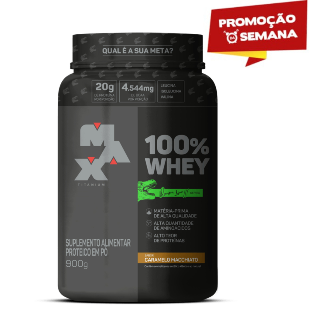 Whey 100% Max Tinium 900g Pote Ramon Dino