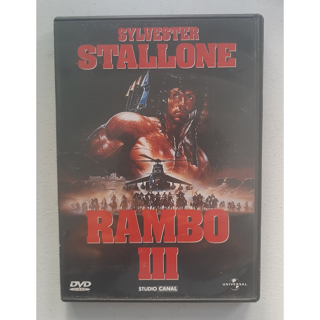 4 DVDs Sylvester Stallone  Rambo III  + Rocky Balboa I  III e IV - filmes originais