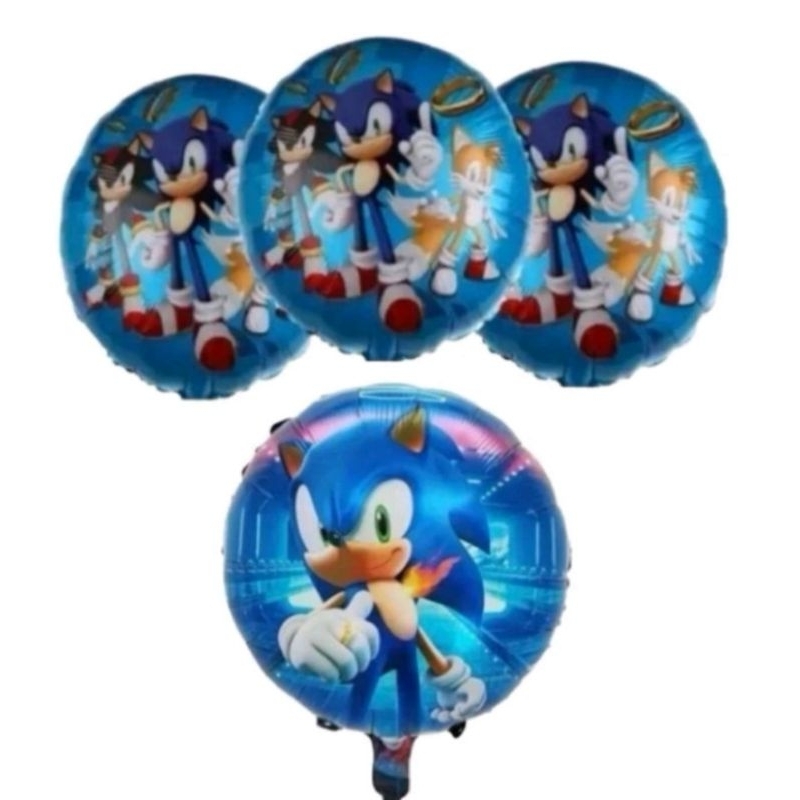 50 Balões Sonic Metalizado Festa Game Play Sonic 45cm Menor Preço — R$ 125,99 em Shopee