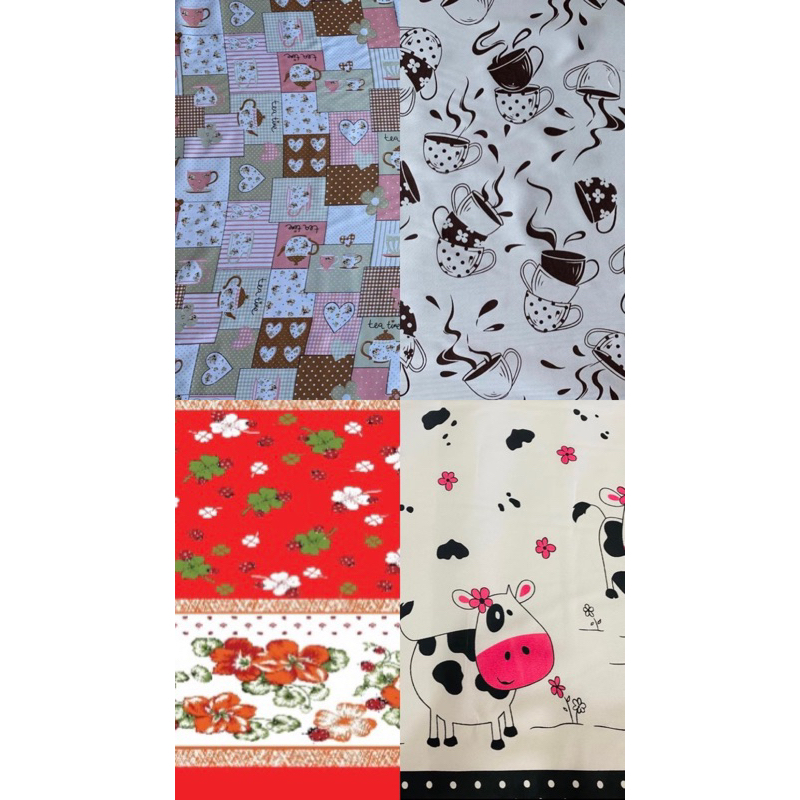 Kit com 4 Toalhas de Chá Para Microondas e Fogão 0,70 x 0,70 estampado em Oferta na Shopee