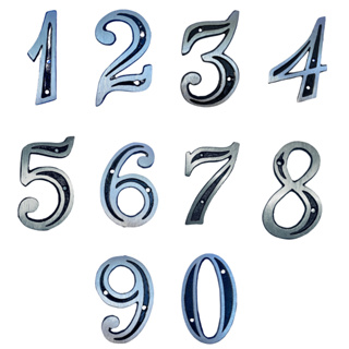 Número Residencial Prata E Preto Metal Alumínio Escovado em Oferta na Shopee