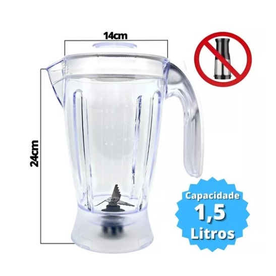 Copo Liquidificador Philips-Walita Liqfaz Acrílico similar