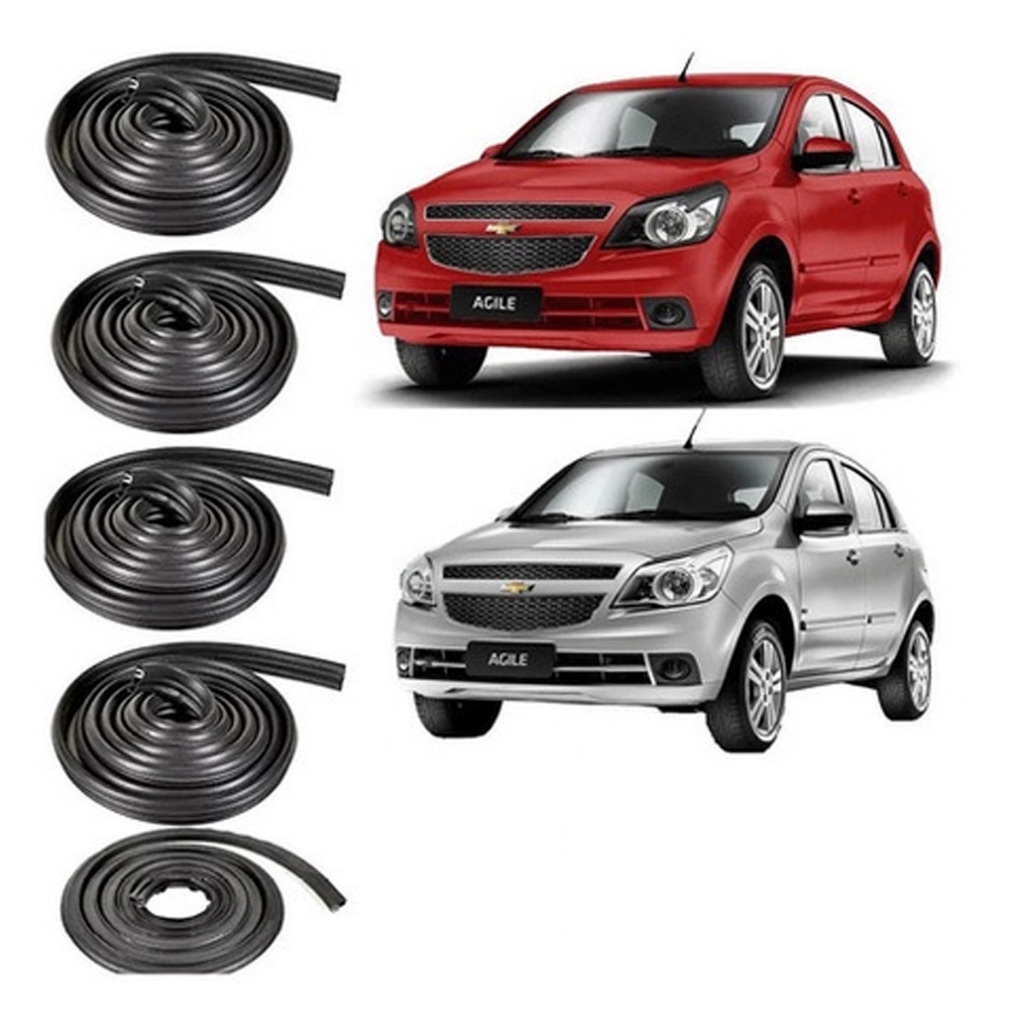Kit Borrachas Vedação Porta Mala Agile Mod Original 09 Á 16 em Oferta na Shopee