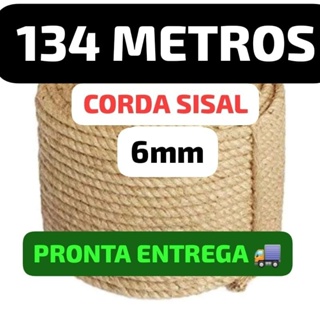 FIO DE Sisal 5/6mm Para Artesanatos Arranhadores Decoração bijuterias Jardinagem Caseira Utilidades em Geral em Oferta na Shopee