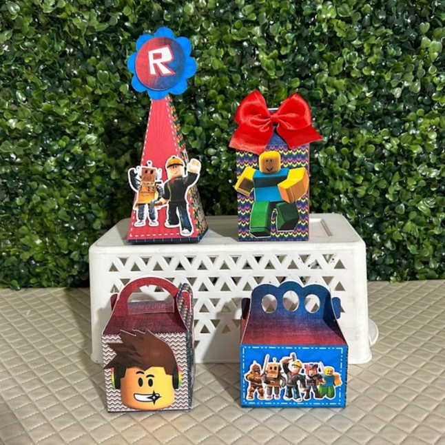 Personalizados Roblox - lembrancinha para festa - pegue e monte - Lembrancinhas Personalizados - Kit festa