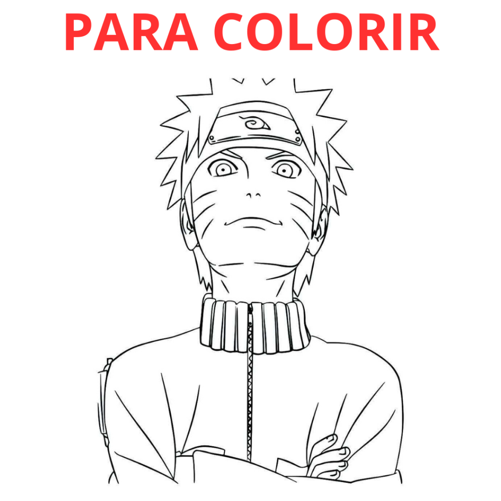Kit 50 desenhos para colorir, pintar NARUTO - ANIME , em folha A4, SEM REPETIÇÃO, 02 desenhos por folha,férias escolares