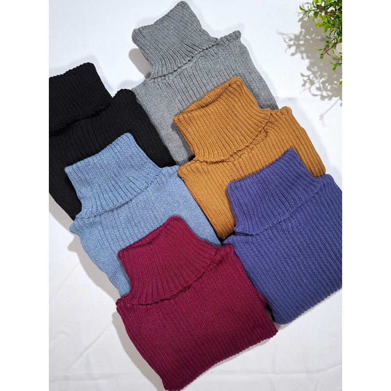 Blusas de Frio | Cacharrel Feminina Manga Longa Gola Alta Suéter em Tricô Tricot Inverno |...