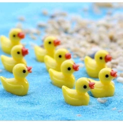 Miniaturas patinhos decorações mini jardins