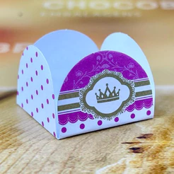 50~450 Forminhas Para Doces Princesa 4 Pétalas 3,3X3,3X2,2 45.3 (Nc Toys Simples)
