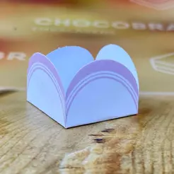 50~350 forminha 4 Pétalas para doces COR FRANCESINHA ROSA CLARO 10.76