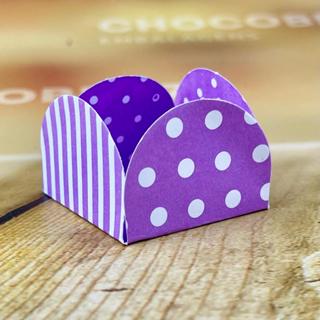 50~350 Forminhas Listras Poá Lilás/Branco Para Doces 4 Pétalas 3,3X3,3X2,2  10.44 (Nc Toys Simples)// em Oferta na Shopee