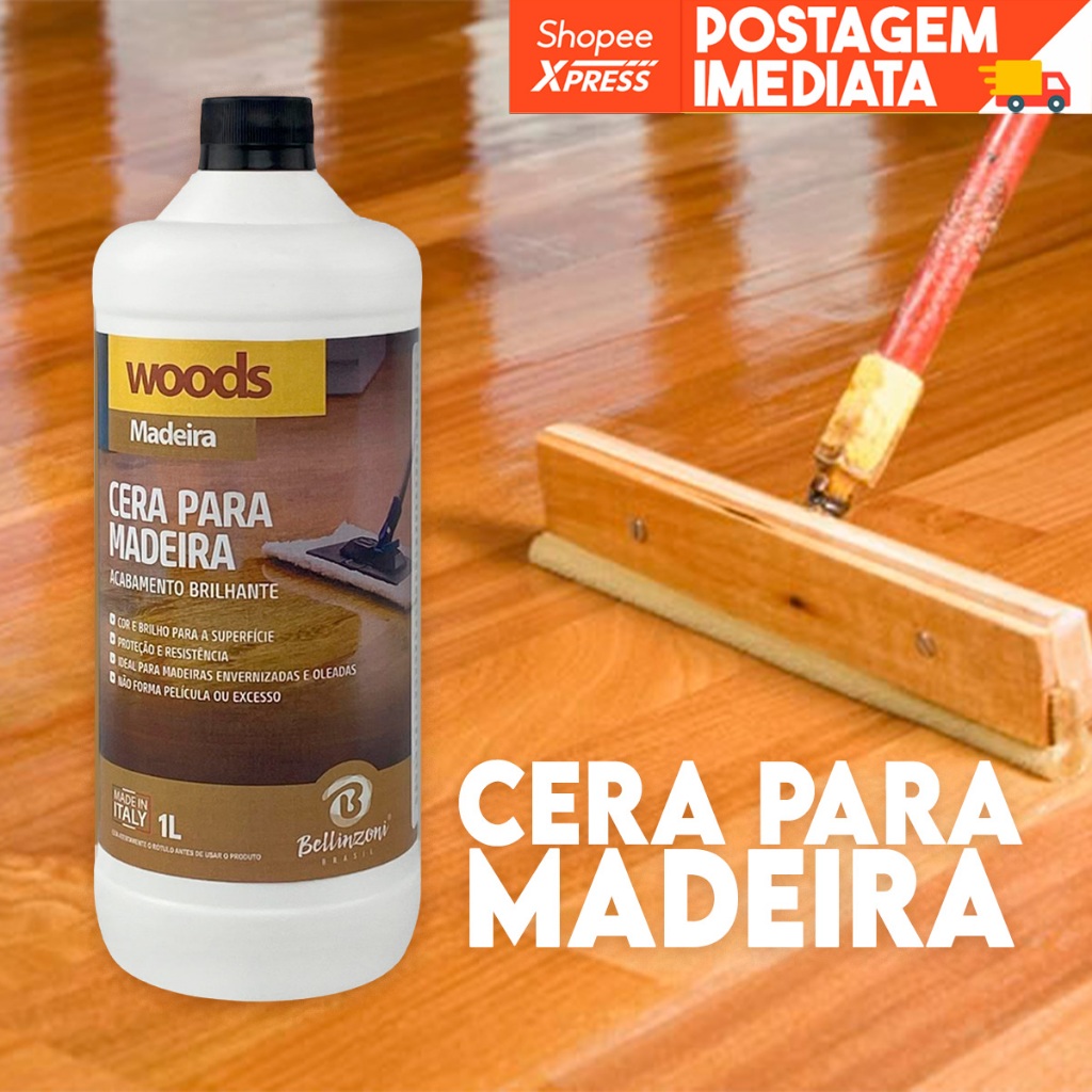 Cera Para Madeira Envernizada E Oleada Bellinzoni 1 Litro - Sinteco