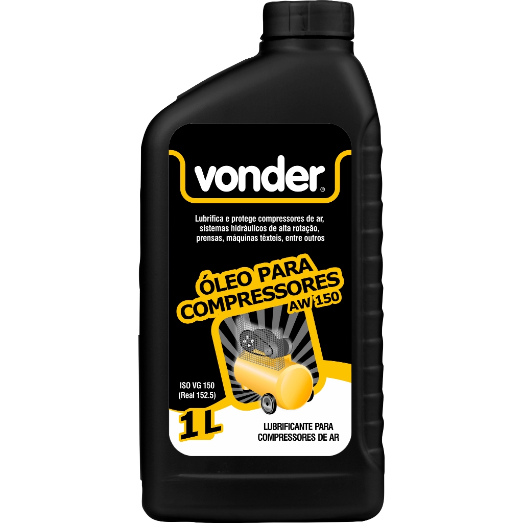 Óleo Para Compressores e Sistemas Hidráulicos AW 150, 1 litro VONDER em Oferta na Shopee