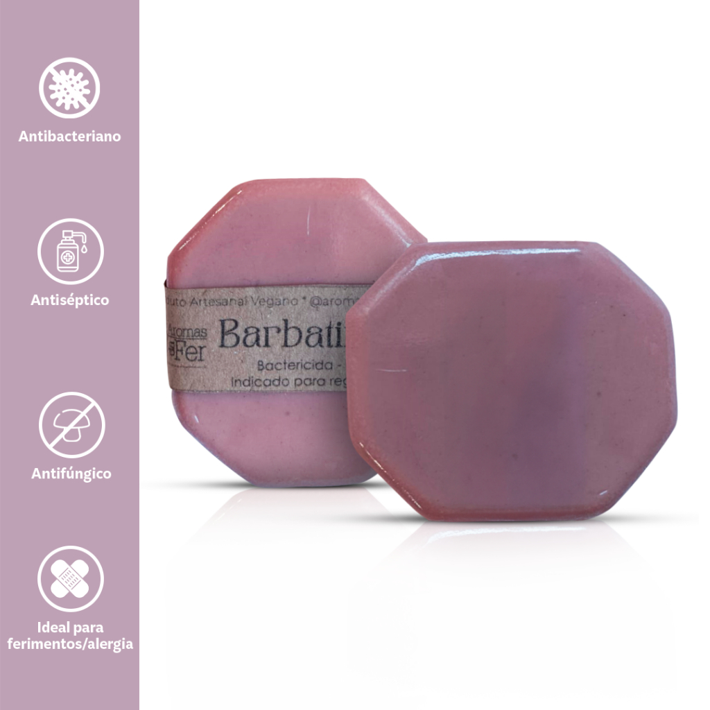 Kit 3 Sabonete Íntimo Natural de Barbatimão Artesanal Vegano