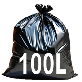 Saco de lixo 100 Litros pacote com 100 ou 50 unidades 0.6 micras em Oferta na Shopee