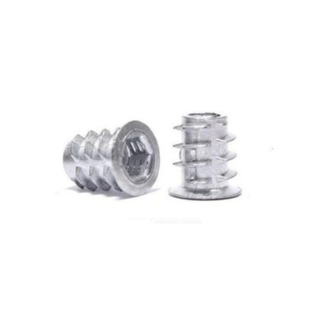 1.000 - Bucha Americana Zamac 1/4x13 ou 1/4x20, 1/4x25, 5/16x13, 5/16x20, 5/16x25, m4x10 Moveis Cadeira Mesa