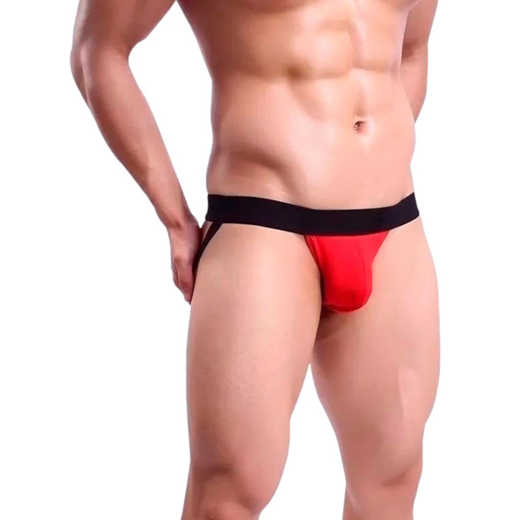 Cueca Jockstrap Vermelha John Skull