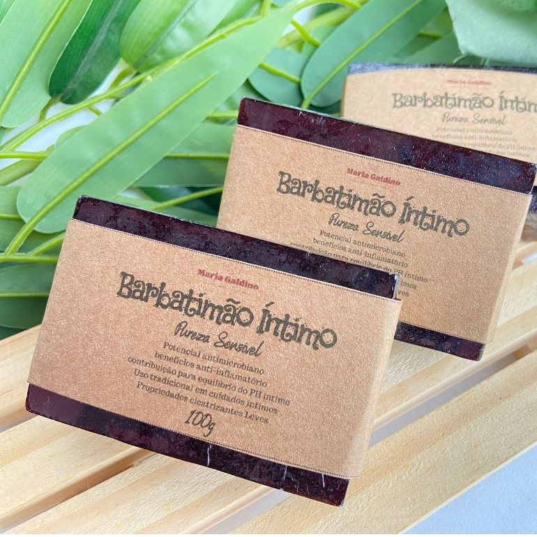 Kit 4 Sabonete de Barbatimão Intimo Artesanal