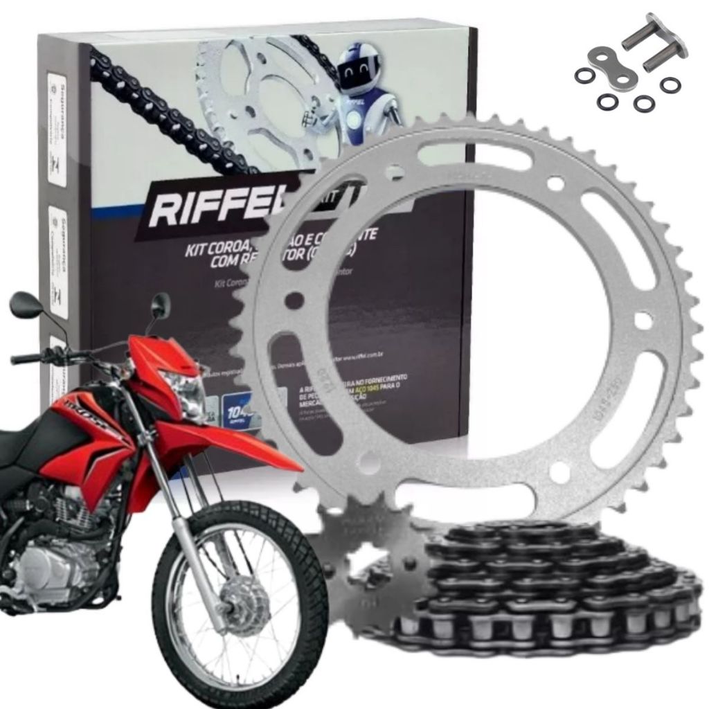 Kit Relação Tração Transmissão Retentor Honda Nxr Bros 150 2005 a 2015 Original