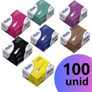 Agulha Hipodérmica Caixa 100 Unidades Descartável Medix em Oferta na Shopee