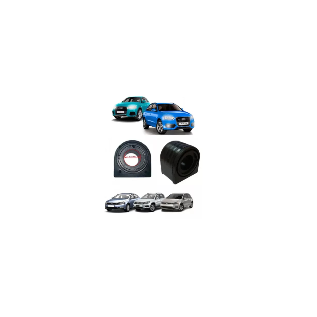 Kit Bucha Barra Dianteira Golf Jetta Tiguan Passat Audi A3 Q3