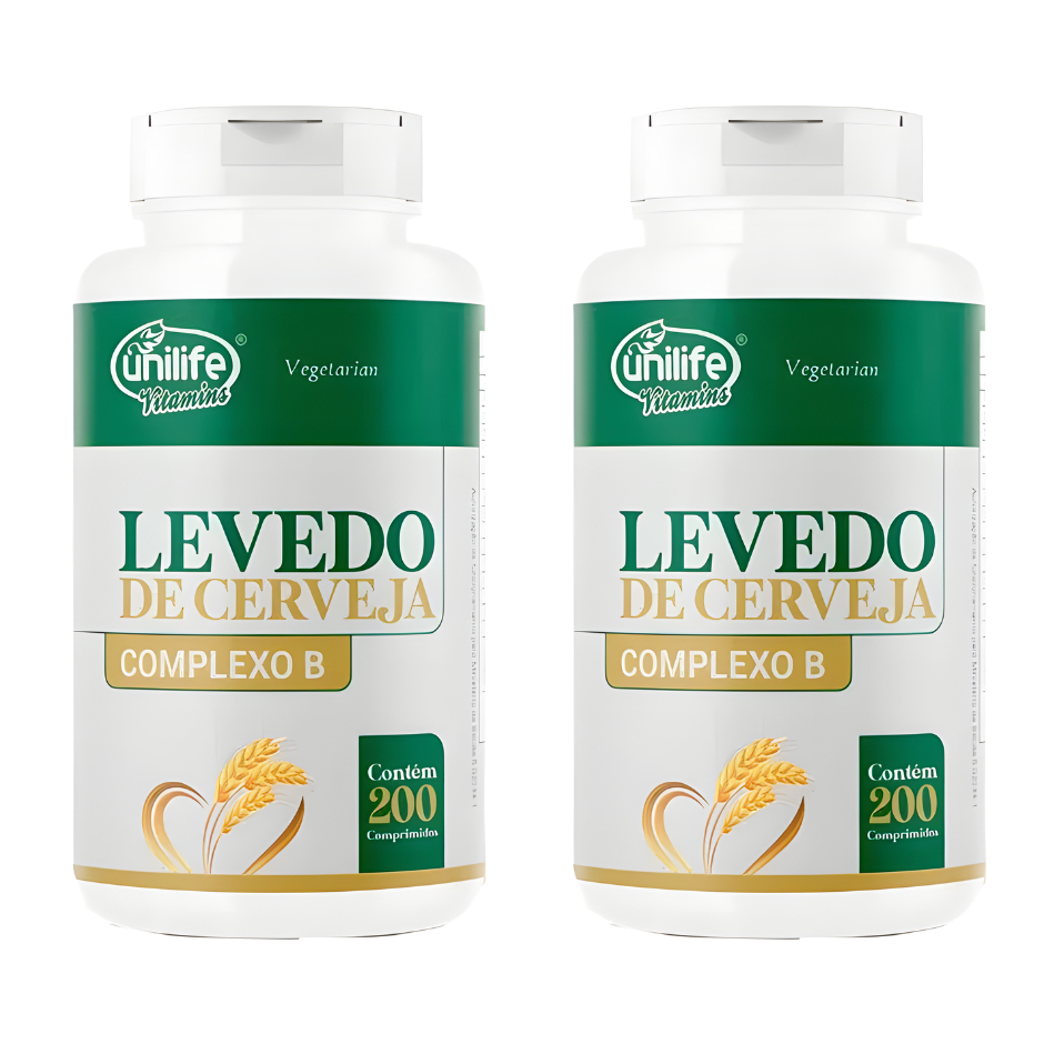 Kit 2 Un Levedo De Cerveja Complexo B 450mg 400 Comp Unilife