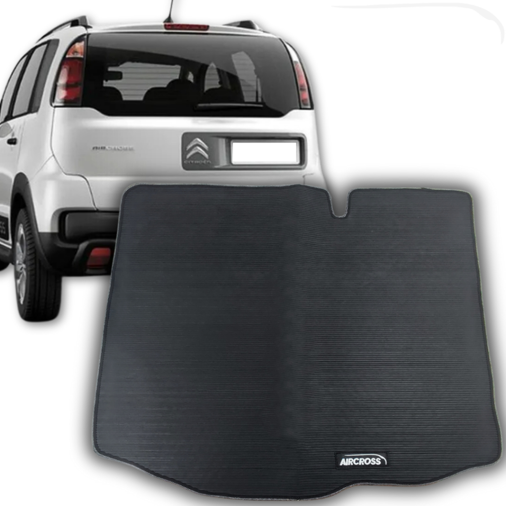 Tapete Borracha Aircross Traseiro Porta Malas 2009 10 a 2024 2025 Linha Premium Impermeável