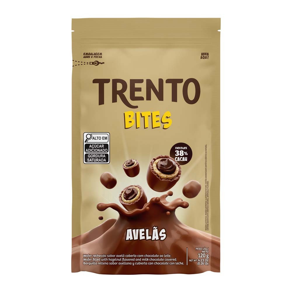 Chocolate Trento Bites Avelã 38%120g