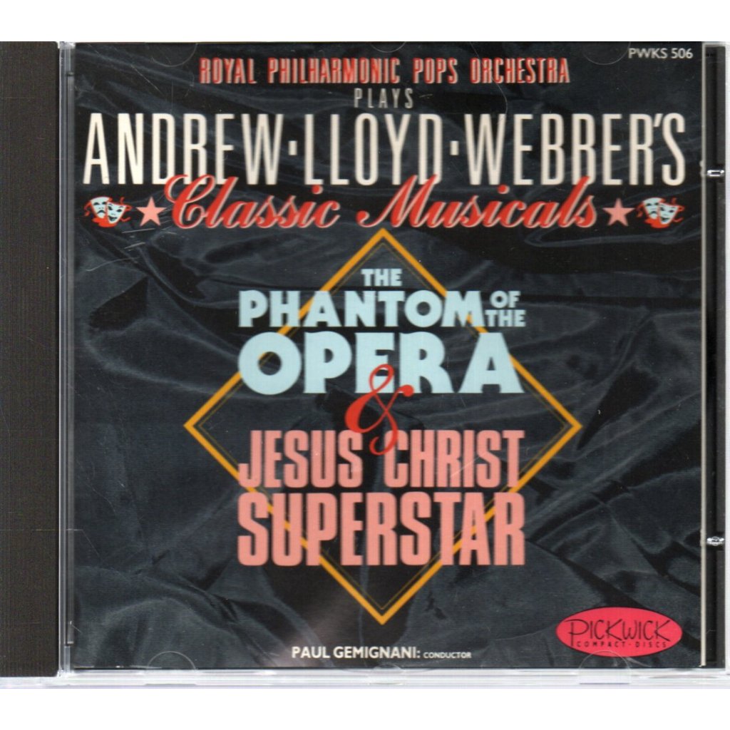 CD ANDREW LLOYD WEBBER - THE PHANTOM OF THE OPERA & JESUS CHRIST SUPERSTAR ( USA ) PICKWICK 1988