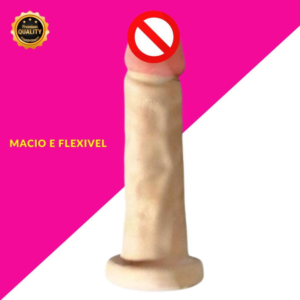Penis Dildo de Borracha Realistas em Cyberskin Macio e Flexivel Simula Pele Humana Pau Pinto Consolo Sexol Sexshop. em Oferta na Shopee