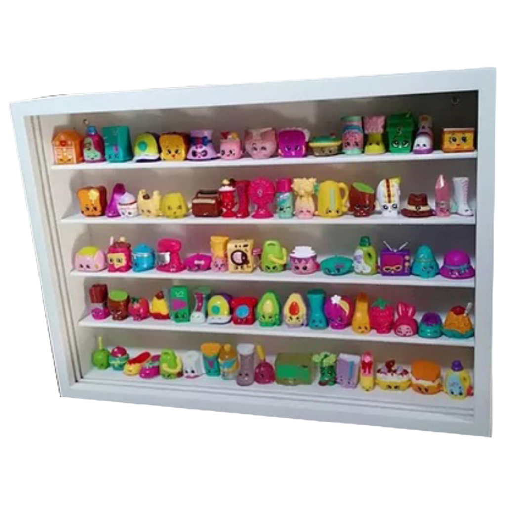 Estante Expositor P/ 75 Miniaturas Shopkins Boneco Figura Krosmaster Gogos