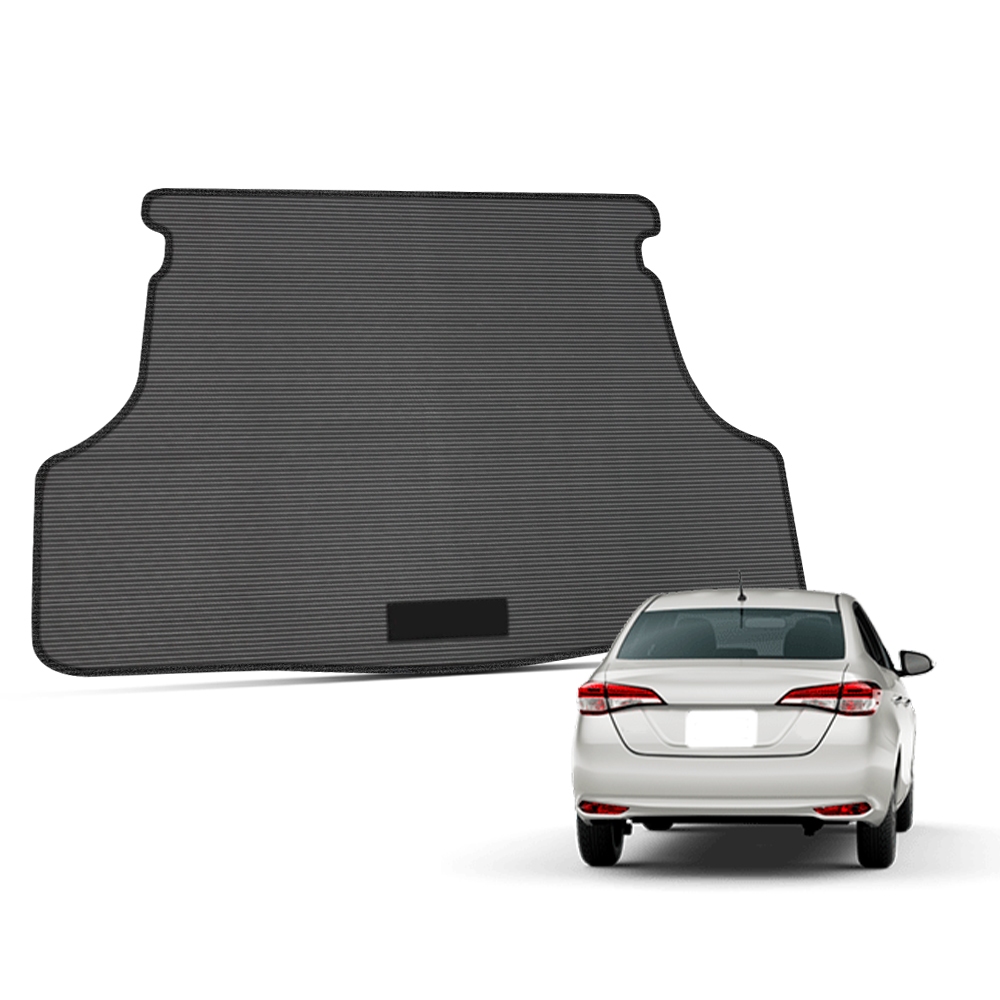 Tapete Porta Malas para Yaris Sedan 2018 a 2025 Borracha Impermeável Molde na Medida do Carro
