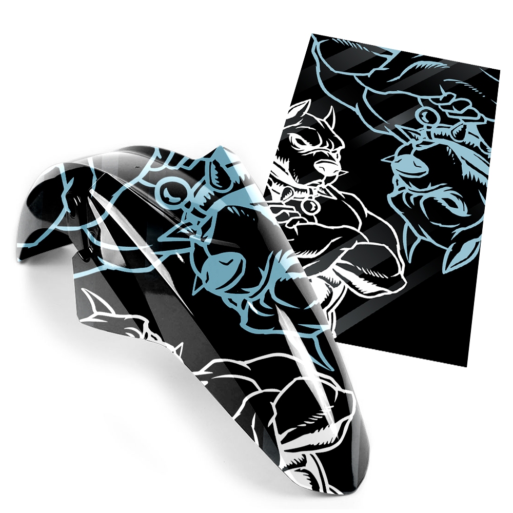 Adesivo de Paralamas de Moto e Sticker gamer para-lama em Oferta na Shopee