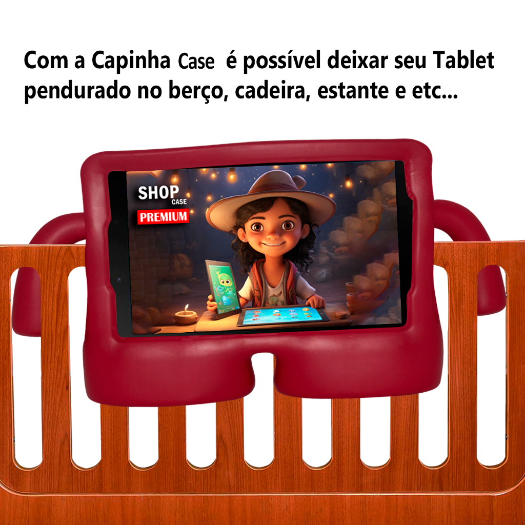 Capa Infantil Case Para Tablet Galaxy Tab A7 Lite Tela 8.7'' — imagem 2 de 2
