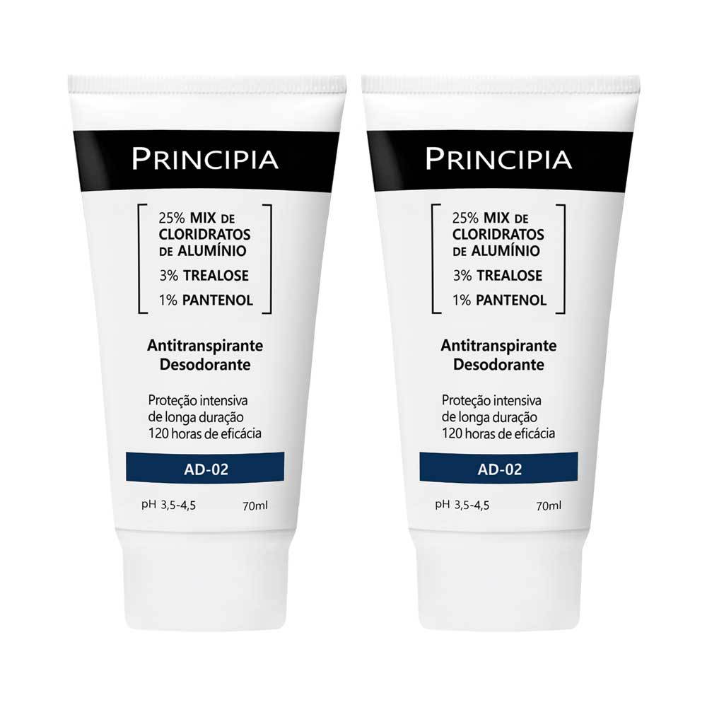 Principia Kit  2 Unidades Antitranspirante Desodorante AD-02 em Oferta na Shopee